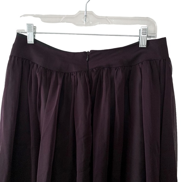 Fleurs Flowy Full Semi Sheer Skirt Size 40 Plum Purple Fairy Whimsigoth - Picture 7 of 13